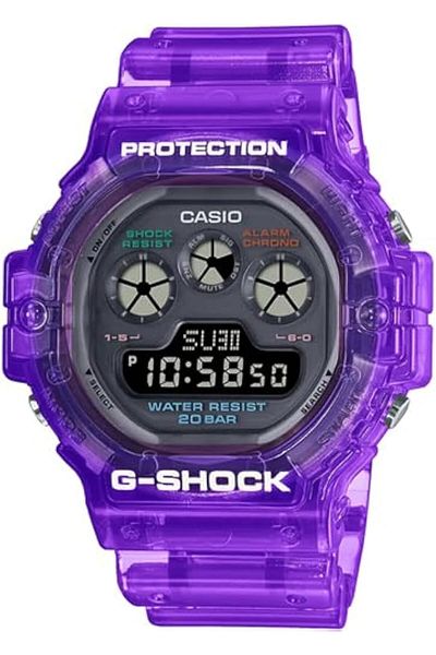 Casio G-Shock Watch - DW-5900JT-6DR Clear Dial, Purple Band