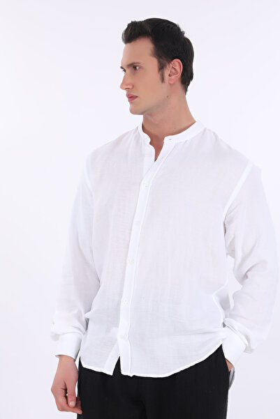 Suffa Judge Collar Muslin Shirt 100% Cotton