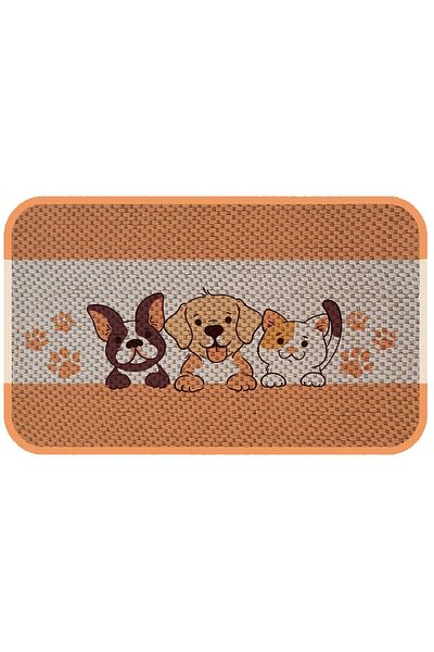 PeraMila Cat Dog Food and Water Bowl - With Underpads and Scratching Features