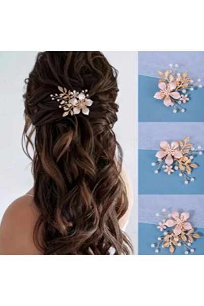 BLOG Zerafet Işıltısı Çiçekli Saç Tokası – Gelin & Nişan Aksesuarı