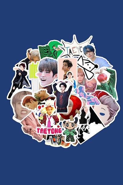 dadi ramba Taeyong Nct Sticker Pack -Bullet Journal - Agenda -Laptop Sticker Decal