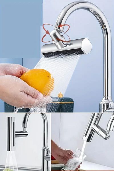 tedaks Multi-Purpose Faucet Adapter with 3 Different Modes Universal Faucet Head Waterfall Faucet