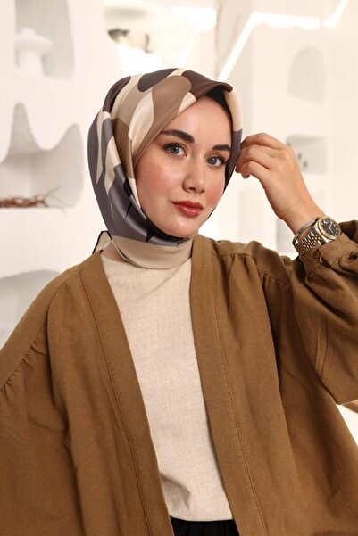 Silk Home Eșarfă de mătase Tivil cu model de flori negre 11408 - 17