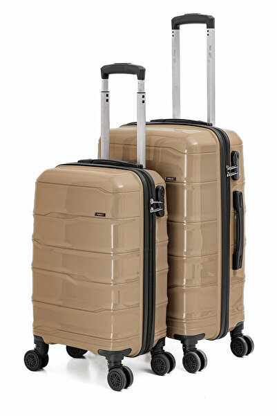 FOCUX 23 Orta boy+Küçük(Kabin Boy) Kırılmaz Polipropilen Valiz Seyahat Tatil ...