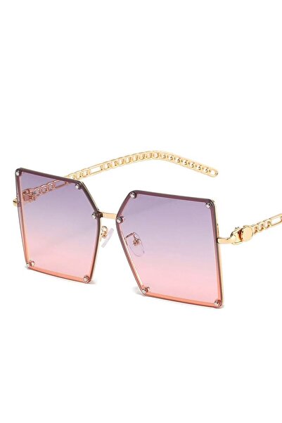 REDz Accessories Ochelari de soare, lanț Imperial, damă, protecție UV400, roz...