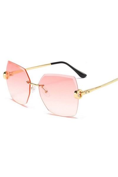 REDz Accessories Ochelari de soare, Femei, Model retro splendid, Protecție UV400, Roz degradat