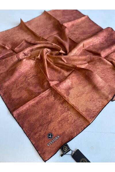 Vissona Μεταξωτό μαντήλι Tivil 7316 - 0047 - 0015 Πορτοκαλί Μικτό σχέδιο