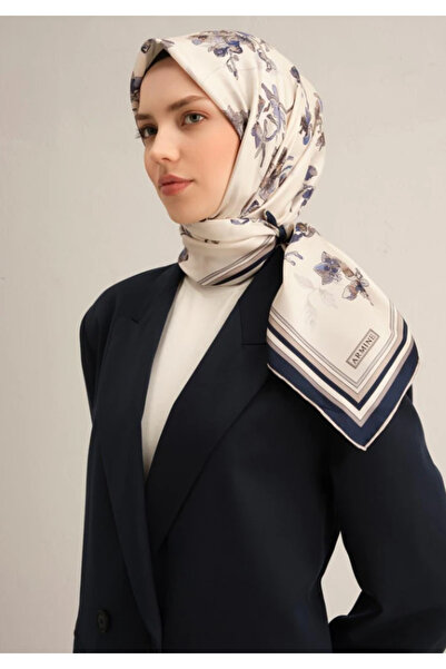 Armine Eșarfă de mătase Sura 9316-86 Model mixt crem