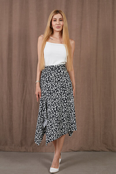 DPARİS Fustă cu modele florale