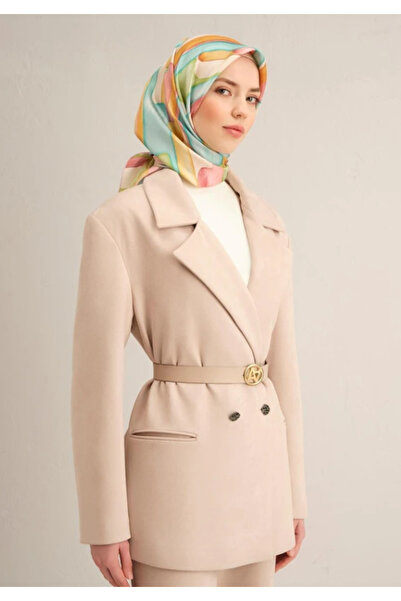 Armine Μεταξωτό φουλάρι Sura 9306-37 Κίτρινο Μικτό Μοτίβο