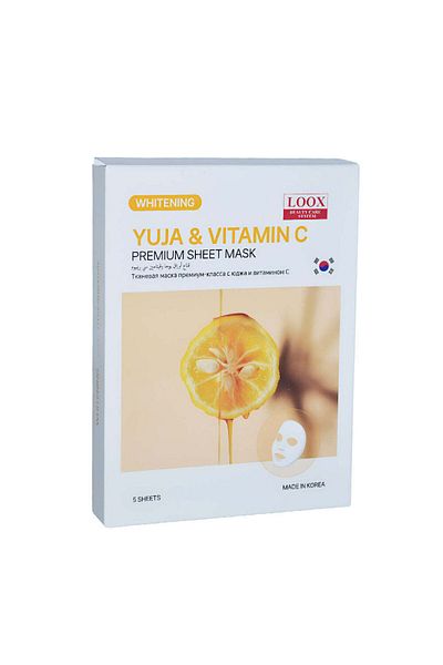LUX قناع فاخر للوجه باليوغا وفيتامين سي - إشراقة وتوهج - 5 قطع