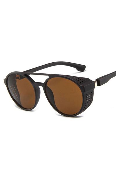 REDz Accessories Sunglasses, Steampunk, Men, UV400 Protection, Brown/Brown