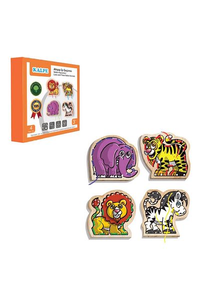 Skygo Kal-1019-1020 Chiva, Wooden Rope Passing - Safari Animals