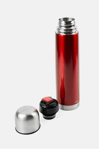 Cilio Stainless Steel Vacuum Flask 1 L, Red