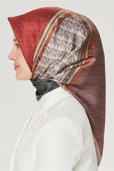 Armine Nostalgia Tivil Silk 8519-30 Πορτοκαλί Μικτό Μοτίβο