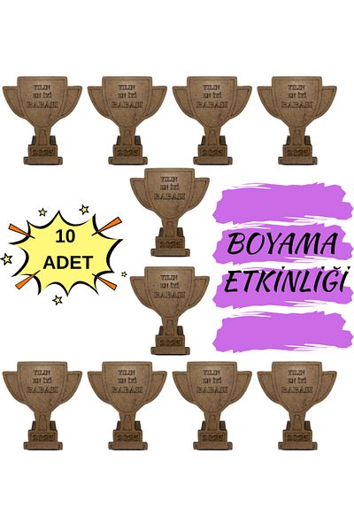 MODAT Set of 10 DIY Gift for Father's Day Wooden Painting Phone Holder