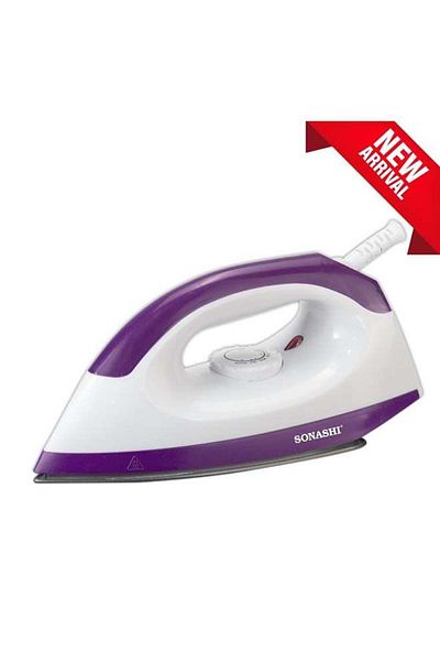 sonashi Dry Iron With Stainless Steel Soleplate & Adjustable Thermostat Control | Heavy Base Iron With Indic