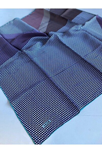 Aker Sura İpek Eşarp 43863 Su Yeşil Karışık Desen