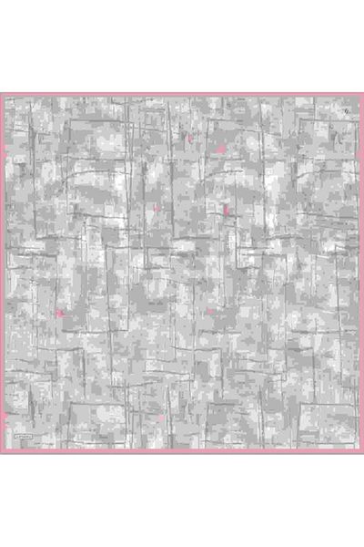 Armine Sura Silk Scarf 9339-82 Mink Mixed Pattern