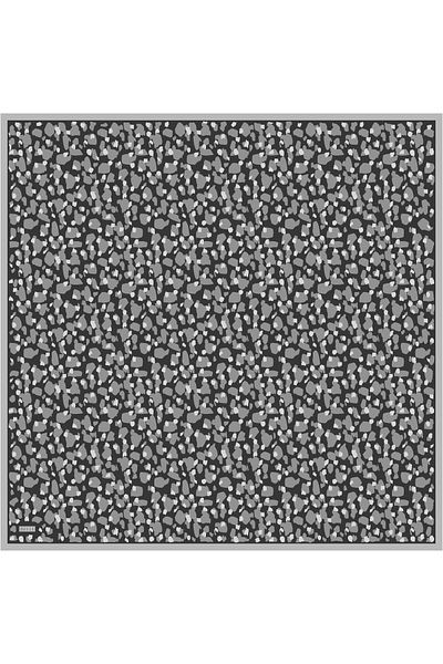 Belli Smoked Black Twill Silk Scarf - 4042-35