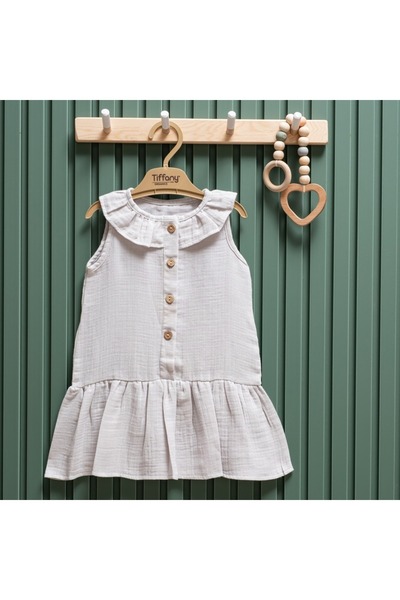 Tiffany Baby Kız Bebek Müslin Theme Elbise 26086