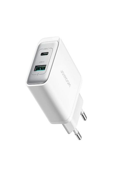 Joyroom Joyroom JR-TCF15 30W Dual-Port Charger (USB-C & USB-A) – White WHITE