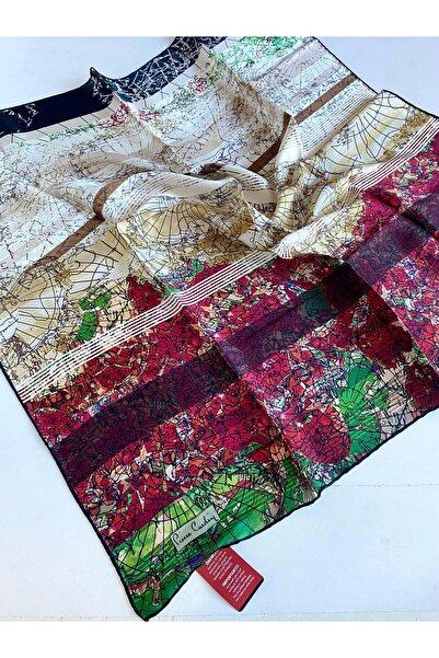 Pierre Cardin Sura İpek Eşarp 42298 Siyah Karışık Desen 7954230-311