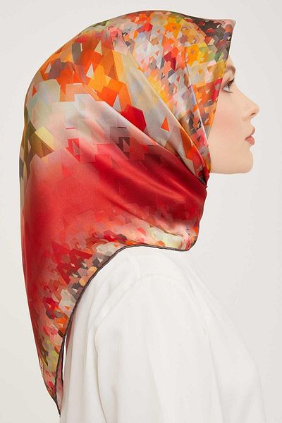 Armine Nostalgia Sura Silk 9043-04 Κόκκινο Μικτό Μοτίβο
