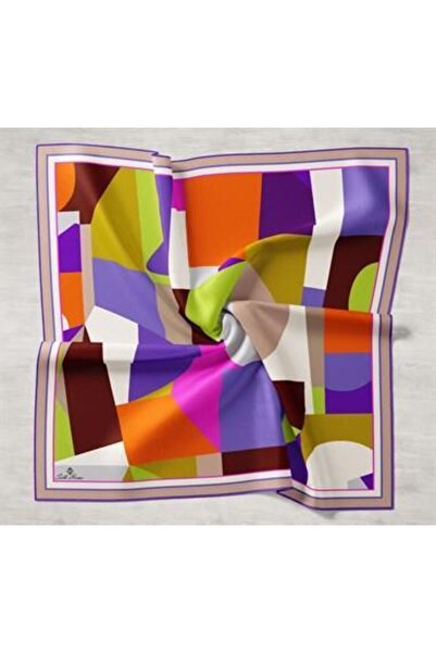 Silk Home Πολύχρωμο μεταξωτό μαντήλι Tivil IST11404-22