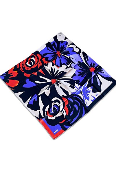 Armine Κόκκινο μωβ μεικτό σχέδιο Μεταξωτό μαντήλι Tivil 9170 - 09