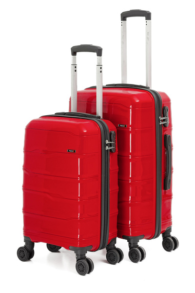 FOCUX 23 Orta boy+Küçük(Kabin Boy) Kırılmaz Polipropilen Valiz Seyahat Tatil ...