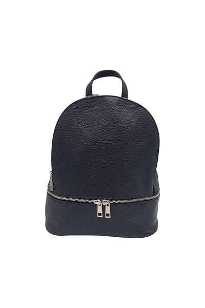 EVoStyle EVoStyle S711 Women's Backpack, Genuine Italian Leather, Black Color, 26 x 29 x 12.5 cm