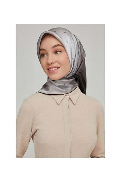 Armine Nostalji Tivil Silk 8652-84 Μαύρο Μικτό Μοτίβο