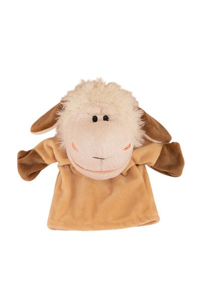 Malvys Plush Hand Puppet, Animanusa Oita, Beige, 25 Cm