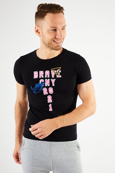 Diesel Men Crew Neck Short Sleeve Graphic And Embroidered T Shirt, Black