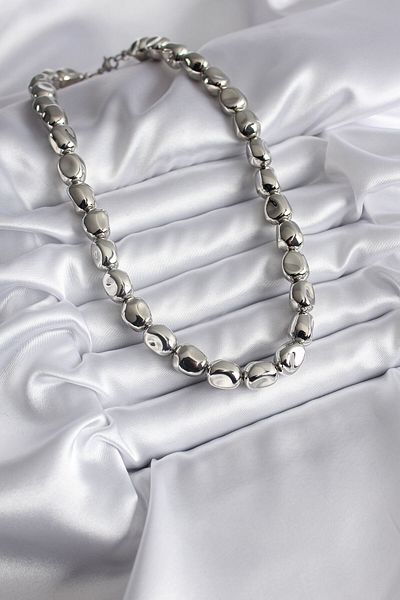 Skygo Brass Silver Color Women's Necklace - TJ-BKO8179