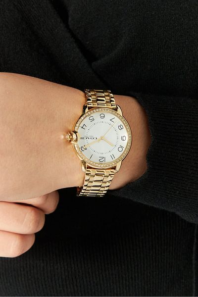 Coach Women 14503810 Arden Round Watch 37mm, Gold