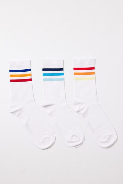 Katia&Bony Katiya&Bony Children's Colorful Striped 3-Pack Socks