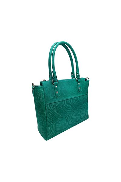 EVoStyle Geantă Damă EVoStyle DA35, Verde Smarald, 40 x 32 x 13cm
