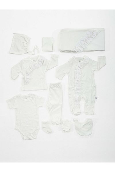 Bimini Organic Happy Moon Ecru 10-Piece Hospital Discharge Set