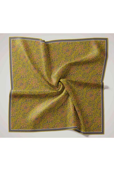 Silk Home Tivil Silk Scarf 11464-42 Gray Mixed Pattern