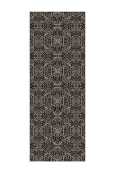 Mooncorn Μαύρο-μπεζ μοτίβο Soler Shine Line Σάλι