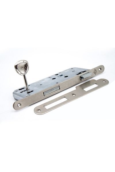 ALMITAL Dokku Mortise Lock Room Oval Satin 45mm X 18mm Mirror