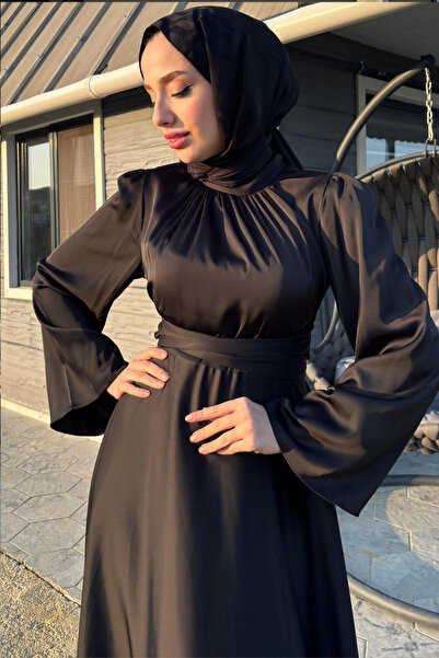 SUWWE Absolvire, bal, logodnă, nuntă, zi specială, rochie de seară din satin