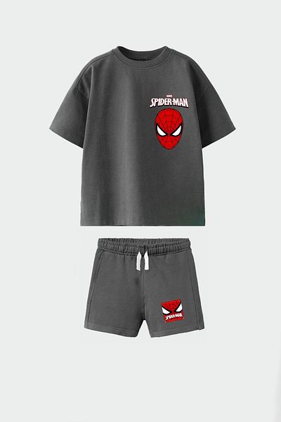 Monila Boys Cotton Crew Neck Printed Tshirt and Shorts Bottom Top Set