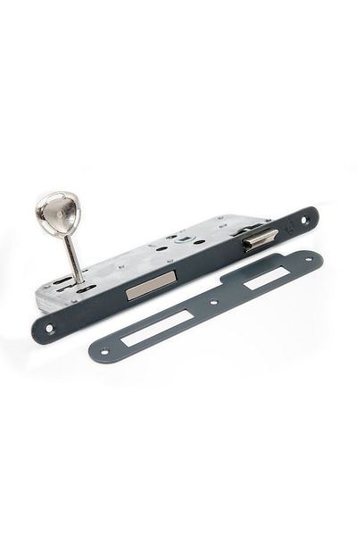 almital mobilya aksesuarları furniture accessories Dokku Mortise Lock Room Oval Anthracite 45mm X 18mm Mirror