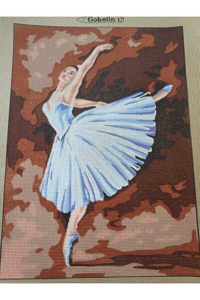 gobelin 50*60 cm Gobelin Baskılı ipli tek balerin goblen