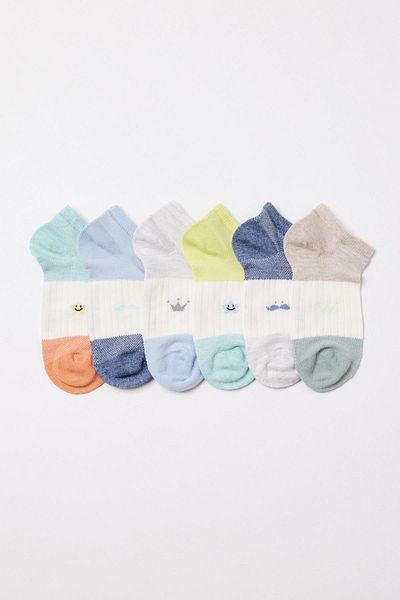 Katia&Bony Katiya&Bony Children's Tiny Patterned 6-Pack Step Socks