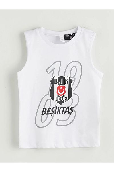 LC Waikiki Σετ μαγιό LCW Kids White Printed για αγόρια