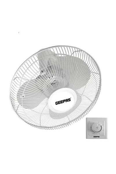 Geepas 16" Orbit Fan - Wide Oscillation, Speed Controller with 3 Leaf ABS Blades with Metal Grill